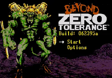 Beyond Zero Tolerance (USA) (Proto) screen shot title